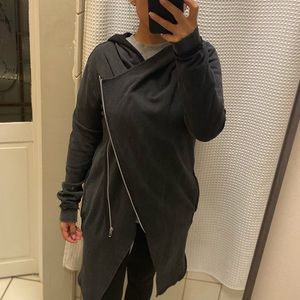 Asymmetrical dark grey sweater!